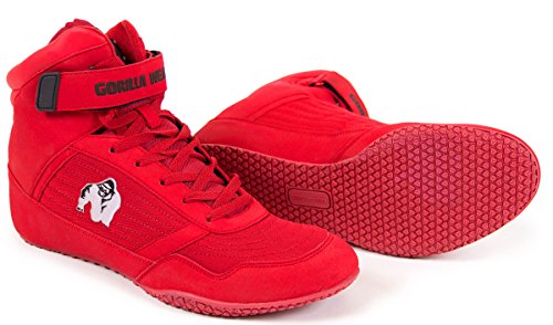 Gorilla Wear Bodybuilding Schuhe High Tops Schwarz und Rot - 2