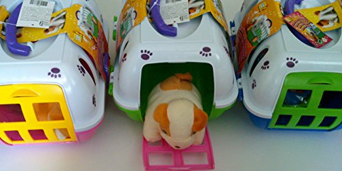 Preisvergleich Produktbild Plüsch Hund mit Tragekorb