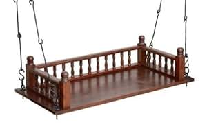 Shilpi Wooden Hanging Swing Set/Jhula / Zula with Melamine Coating for ...