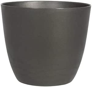 Übertopf PURE rund aus Kunststoff, Farbeanthrazit;Durchmesser25 cm