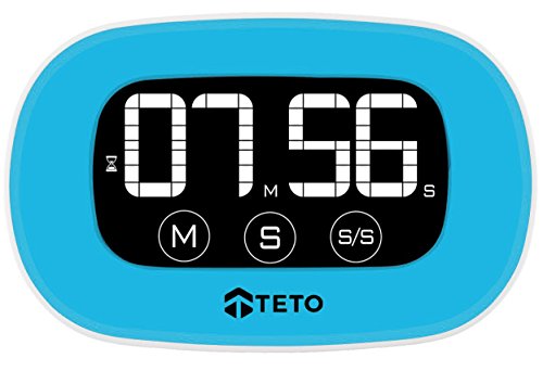 Digital Küchen Timer. Elektronische Speicher Timer Digital. Ziffern und die neuesten magnetischen Rücken. Zählt auf und ab. Lauter Alarm (Blau)