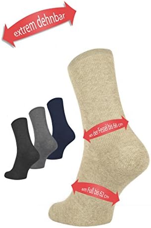Mosermed Extremely Stretchy Socks Up To 66 cm Ankle Circumference For Swollen Ankles/, Plaster, Diabetic 'Socks