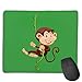 Produktbild Mouse Pad Naughty Monkey Funny Logo Rectangle Rubber Mousepad 8.66 X 7.09 Inch Gaming Mouse Pad with Black Lock Edge