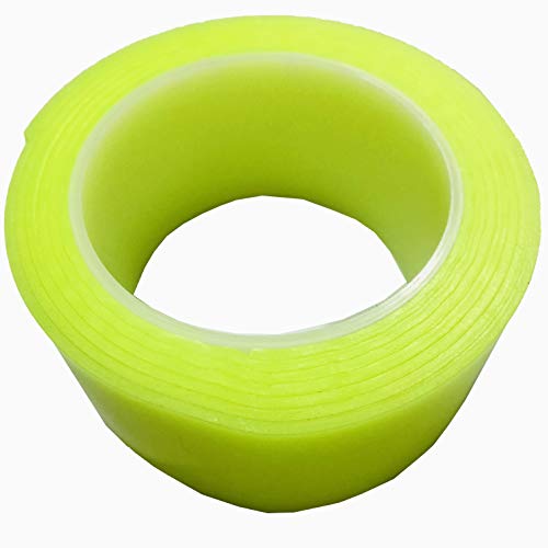 Qisiewell - Nastro biadesivo, 3 x 3 x 2 mm, multifunzione, nano antiscivolo, gel double face, trasparente, senza traccia, lavabile, riutilizzabile, per la casa