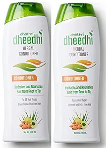 Dhathri Dheedhi Hair Conditioner | Herbal Conditioner for hair | Moisturizes hair strands | Safe on scalp | 200ml - pack of 2