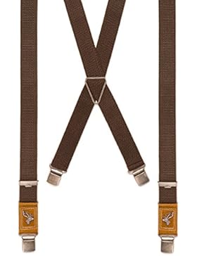 Trachten Hosenträger - HAAG - natur, braun, oliv