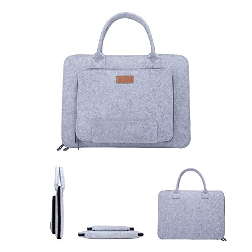 Laptoptasche 13 Zoll  Ropch Laptop H  lle Schutzh  lle f  r Laptop   Ultrabook   Notebook Computer   Tablet - Grau   Schwarz