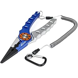Alicates para pesca, de la marca Lovebay, resistentes al agua salada, Blue & Silver