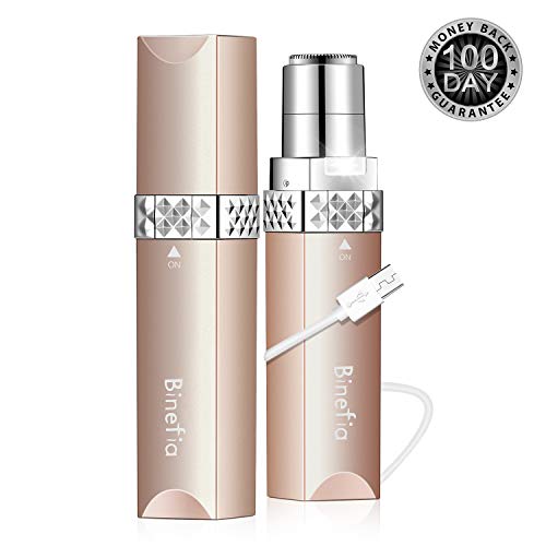 Facial Hair Remover Women,Flawless USB Rechargeable Facial Hair Removal,Painless Face Hair Trimmer,Portable Electric Razor,Waterproof Ladies Electric Shaver for Peach Fuzz/Facial Hair/Lip/Chin