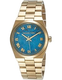 Michael Kors MK5894 - Reloj con correa de piel para mujer, color azul / gris