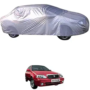 RONISH Esteem Car Safety Cover Silver without Mirror Pocket- Silver.