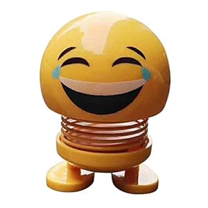 Spring Cute Smiley Doll Car Ornament Interior Dashboard Decor Bounce Toys Luckhome High Quality Offer（C）