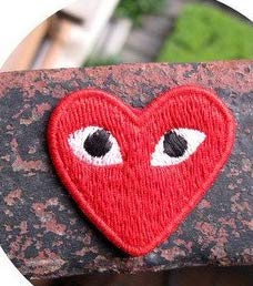 ABCMOS 1 pcs Amour Rouge œil Styling Pâte Chiffon Mignon Cœur Trou