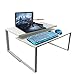 Produktbild Doppelschicht-Laptop-Schreibtisch-Tabelle, beweglicher justierbarer Schoss-Schreibtisch Lapdesks für Bett und Sofa, Computer-Schreibtisch-Notizbuch-Behälter-Frühstücks-Bett-Behälter