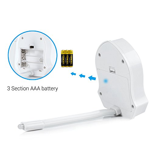 REACHOPE WC Nachtlicht Klobeleuchtung Toilettenbeleuchtung Led mit Bewegungsmelder Toilette Lampe für alle Toilette – 16 Farbewechsel - 6