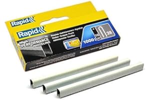 1000 x Rapid 28 Series (R28) WHITELINE Cable Staples - White Coated