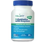 مكمل غذائي Velavit V-Probiotics Enzymes 30 كبسولة