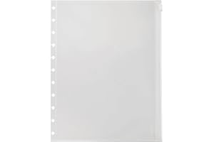 Staples? Arc System Poly Zip Pockets, Clear, Letter-sized 8 1/2 x 11, by Staples