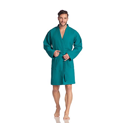 Preisvergleich Produktbild Vossen Damen & Herren Bademantel Rom Lagoon l