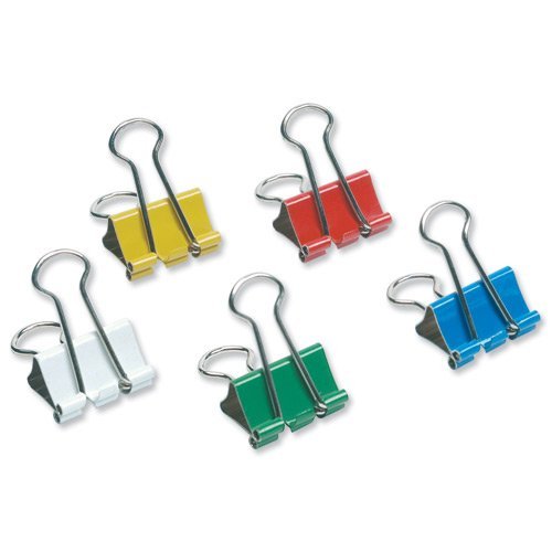 5 Star 925176 - Pinzas para papel 12 unidades 19 mm colores surtidos 5 Star 925176 - Pinzas para papel 12 unidades 19 mm colores surtidos