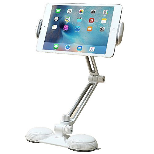 First2savvv Universale ultra-stabile faule Halterung/kompatibel mit den meisten Mobiltelefonen und Tablets/iPad Pro mini / um 360 Grad drehbar/Spiralschloss/geeignet für Büro, Schlafzimmer, Bad, Küche, Tisch usw -PBZJ-BS-05