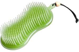 LeMieux Hippo Brush in Green Two in One Horse Grooming Aid with Gentle Bristles and Rubber Scrubby Sponge - One Size