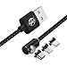 Produktbild Ugi® L Form 3 in 1 Magnetkabel Micro USB Typ C Blitz 3.3ft / 6.6ft Schnellladung Android USB C Kabel für Samsung Galaxy S5 S6 S7 S8 S9 Plus Edge Huawei Phone X 8 7 8 Plus 6 6 s,All Phone Devices