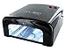 Mylee Black 36W UV Lamp Light Gel Curing Timer Nail Dryer with 4 x 9W Blubs Shellac 3 pin uk plug