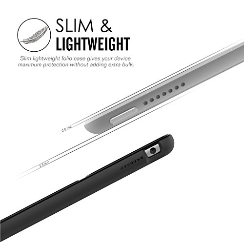 MoKo Hülle für iPad Pro 9.7 – Ultra Lightweight Slim PU Leder Tasche Schutzhülle Schale Smart Shell Case mit Auto Schlaf / Wach Funktion und Standfunktion für Apple iPad Pro 9.7 Zoll Tablet, Don’t Touch Me - 8