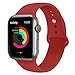 Produktbild Tervoka Ersatz Armbänder für Apple Watch Armband 40mm 38mm, Weiche Silikon Ersatz Armbänder für iWatch Armband Series 4/3/2/1, S/M, Rot