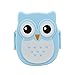 Produktbild Lunch-Boxen, OVERMAL Eule Lunch Box Lebensmittelbehälter Aufbewahrungsbox Portable Bento Box (Blau)