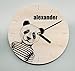 Produktbild mengliangpu8190 12" Wood Clock Wooden Clock Modern Nursery Clock Kids Clock Childs Clock Personalised Clock Personalized Clock Name Clock Illustrated
