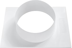 Vent Systems Diameter 150 mm Ventilation Duct Connector Flange Straight Ventilation Pipe Plastic Duct Connector Plate for Cooling Heating Ventilation System HVAC 15 cm