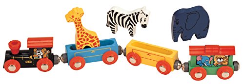 Wooden Animal Train Set 7 Piece