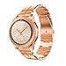 Produktbild Mumuj Mode Elegant Metall Armband, Uhrenarmband aus Edelstahl Watch Band Jewelry Metallarmband mit Schmuck Ersatzband für Samsung Galaxy Watch 42mm (Roségold)
