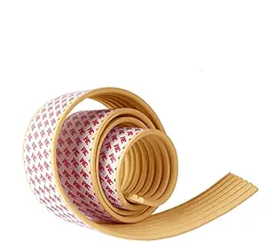 Dhruv Mart Child Safety Cushions Furniture Edge Guard Strip Strong Kids Protection Multi-Functional Cabinet,Refrigerator,Cupboard Chair Glass Table Protector (Golden, Strip B)