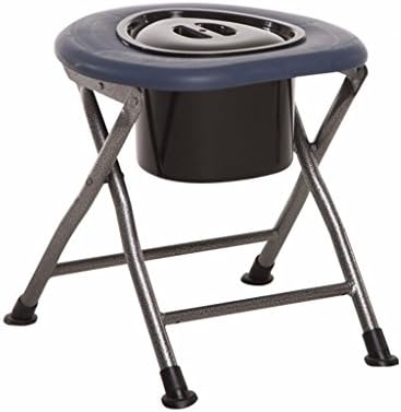 HJHY® Commode chair, Collapsible Thicker steel pipe Old man Pregnant women Commode chair Bathroom Toilet Sturdy waterproof