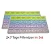 Produktbild 1a-becker 2X 7 Tage Pillendose Tablettendose Tablettenbox Spender Medikamenten-Box mehrfar