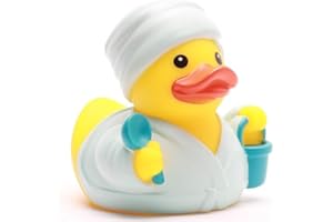 Duckshop I Badeente Wellness I Quietscheente I Quietscheentchen L: 8,5 cm I Geschenk für Frauen I Präsent für Sammler