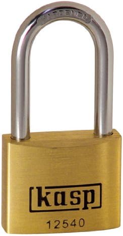 Kasp 125 Premium Brass Padlock - 40x40 Millimeters - Long Shackle