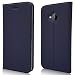 Produktbild HTC U11 Life Handyhülle, HTC U11 Life Leder Hülle, RosyHeart Ultra Dünn Schutzhülle Mode PU Leder Tasche Lederhülle Slim Flip Brieftasche Wallet Case mit Ständer Funktion Kartenfach Magnetverschluss Full Body Schutz Ledertasche Schutzhülle für HTC U11 Life Navy Blau