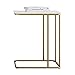 Produktbild Lagerregal ZHIRONG C Shaped Design Sofa Beistelltisch Moderne Nordic Couchtisch Metall + MDF Nachttisch Computer Schreibtisch Goldene 50 * 30 * 58 cm