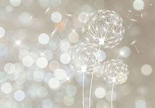 FOTOTAPETE VLIES PREMIUM: 400×280 cm (BxH) – bedruckt auf deutscher Premium Vliesleinwand – Keine Papiertapete ! – 3 Farben zur Auswahl – Top – Tapete – Wandbilder XXL – Wandbild – Bild – Fototapeten – Tapeten – Wandtapete – Pusteblume Blumen bokeh Abstrakt f-C-0040-a-b - 2