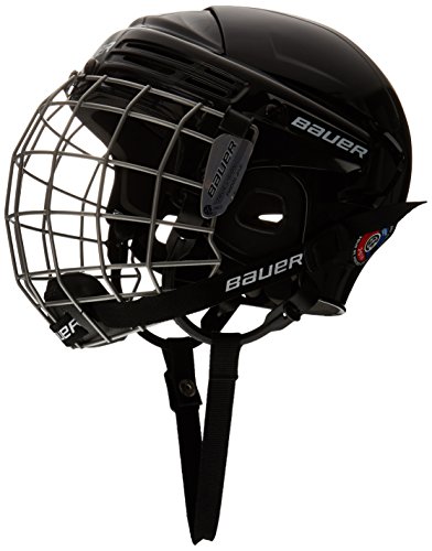 Bauer 2100 - Casco de Hockey con Rejilla de protección Facial para niño Negro Negro Talla:Talla única