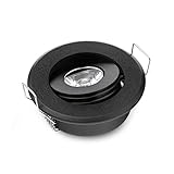 Mini 3 W LED Spot Licht Schwarz LED Deckenleuchte Einbauleuchte