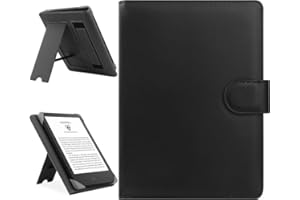 HoYiXi Custodia Universale Compatibile con 6-6.8'' Kobo/PocketBook/Tolino/Sony E-Book Reader 6.8'' Kindle Paperwhite/6" Nuovo Kindle 2022 & 2019/Kobo Clara HD/Kobo Clara 2E Cover con Stand,nero.