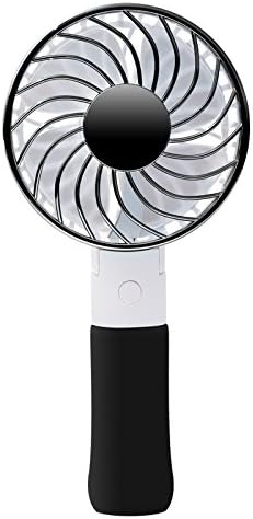 SZ Yideng USB Foldable Handheld cooling Fan with 1800mAh Rechargeable Battery 3 Speeds Personal Desktop Fan For Home ,Travel, Office and Outdoor (Black)