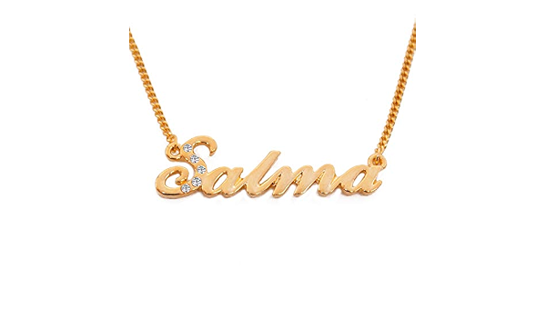 Buy Zacria Name Necklace Salma 18K Gold 