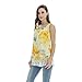 Bearsland Women's Chiffon Sleeveless Summer Breastfeeding Nursing Top Yellow UK Size 12-14