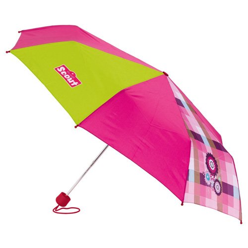 Scout Parapluie Pliant Crayon de l’Ecole Cas, Multicolore (Rose)
